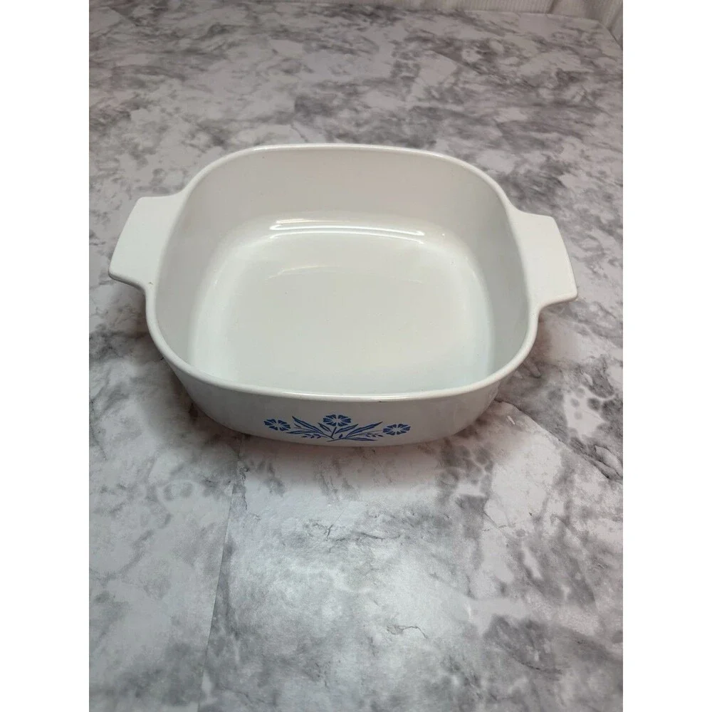 Corning Ware Cornflower Blue Casserole Dish A-2-B  2 Quart Vintage Oven